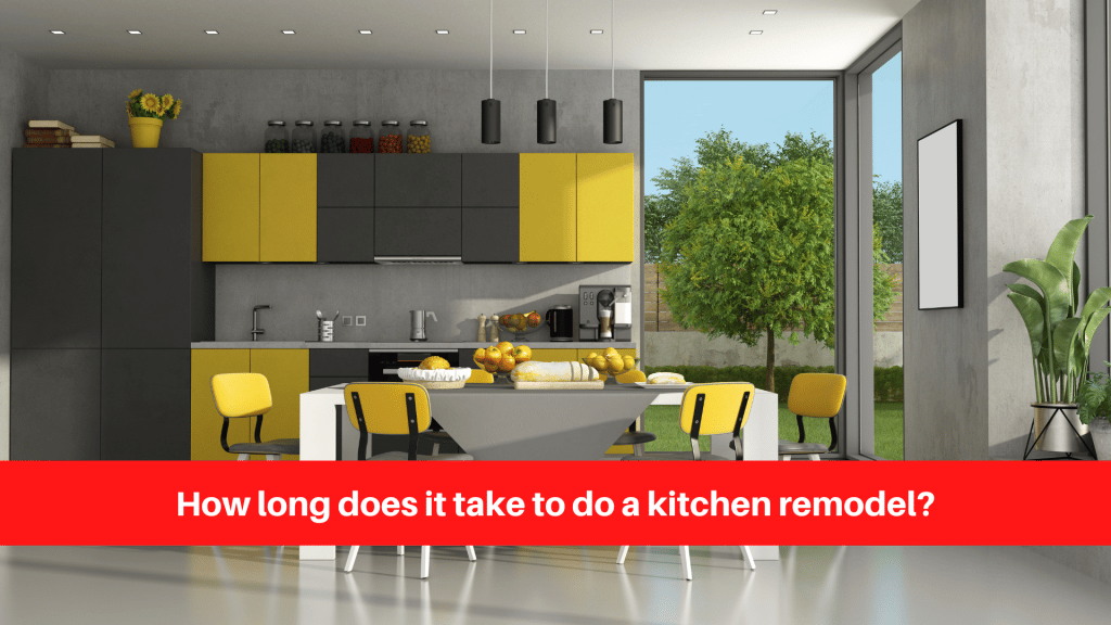How long does it take to do a kitchen remodel