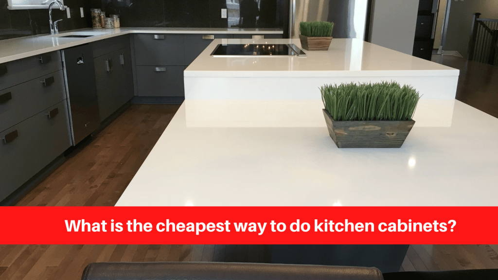 What is the cheapest way to do kitchen cabinets